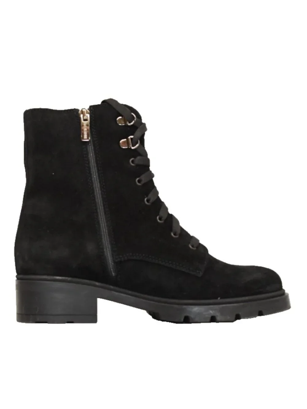 New! LA CANADIENNE Sabel Waterproof Hiker Boots Black Suede Size 6.5 DD542
